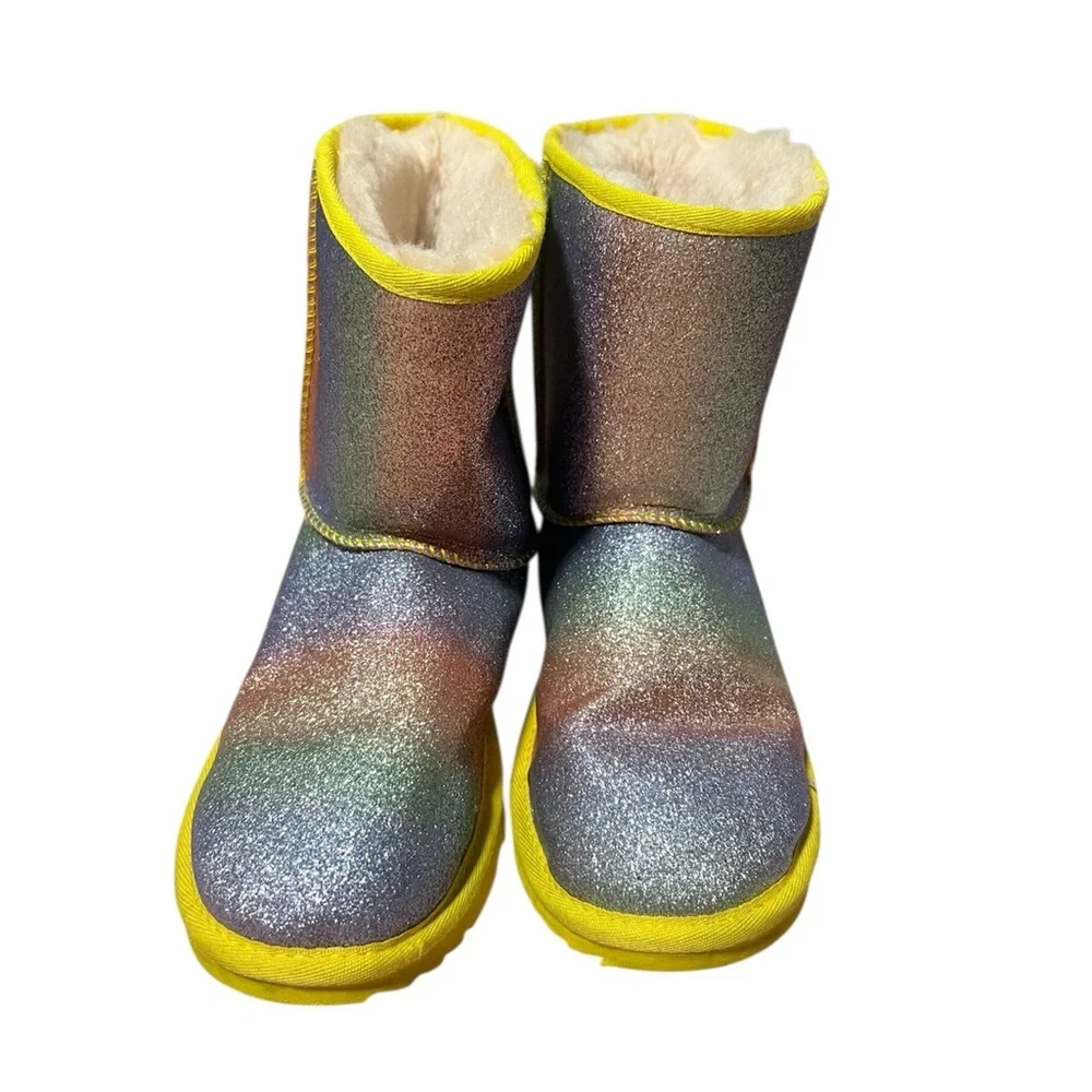 UGG Classic II Glitter Rainbow Boots Sz 4